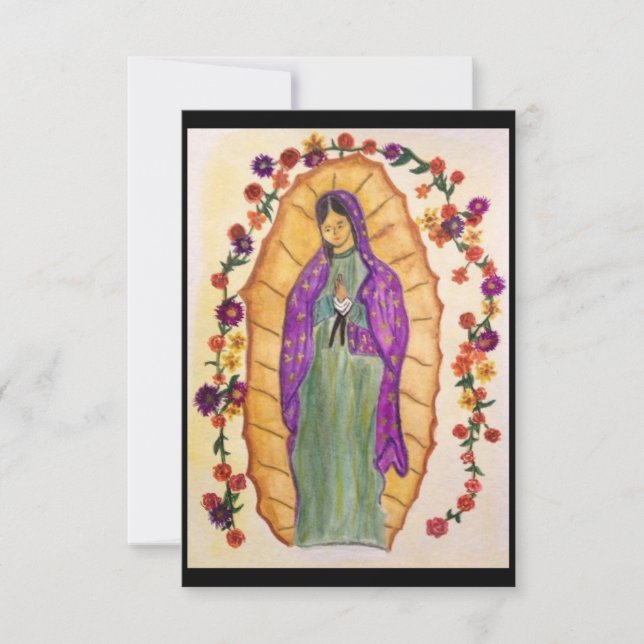 Tarjeta de Nuestra Señora de Guadalupe Blank (Anverso)