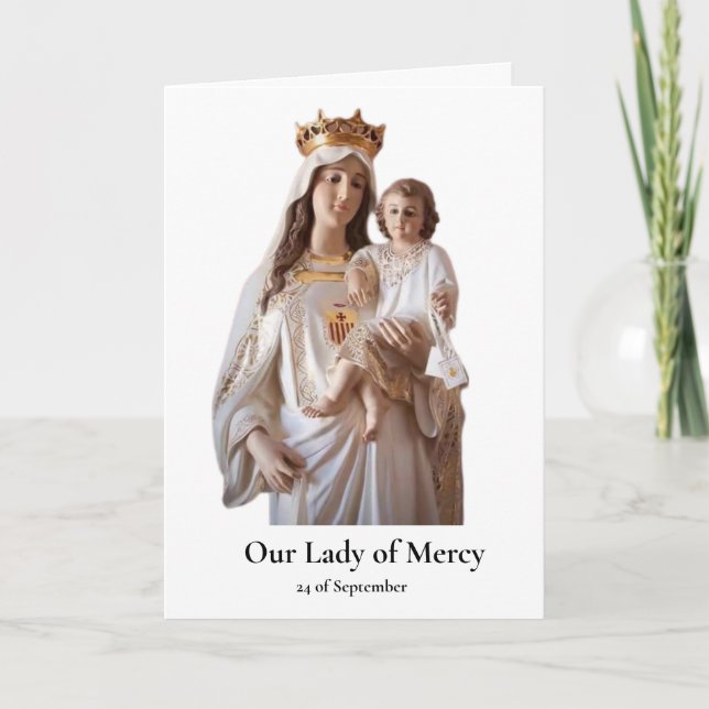 Tarjeta de Nuestra Señora de la Merced (Anverso)