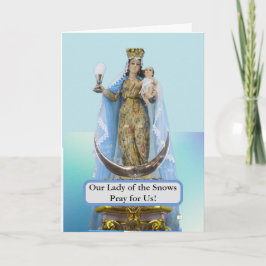 Tarjeta de Nuestra Señora de las Nieves