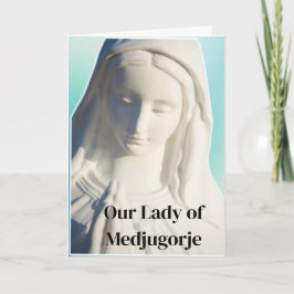 Tarjeta de Nuestra Señora de Medjugorje