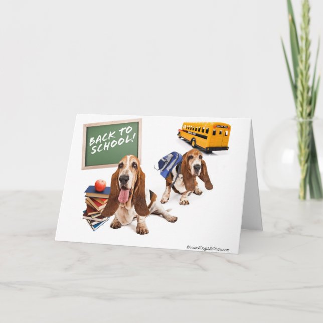 Tarjeta De nuevo a escuela (Anverso)