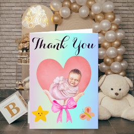 Tarjeta de nuevo degradado azul | Manos sujetando 