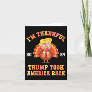 Tarjeta De nuevo, estoy agradecido de que Trump se haya ll