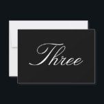 Tarjeta de número de mesa<br><div class="desc">Tarjeta de número de mesa simple,  ideal para bodas.</div>