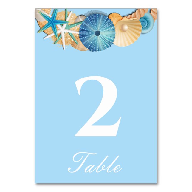 Tarjeta de número de mesa (Anverso)