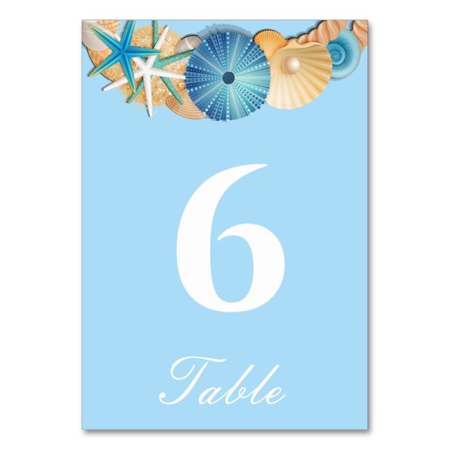 Tarjeta de número de mesa (Anverso)