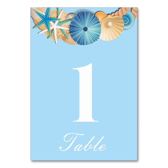 Tarjeta de número de mesa (Anverso)