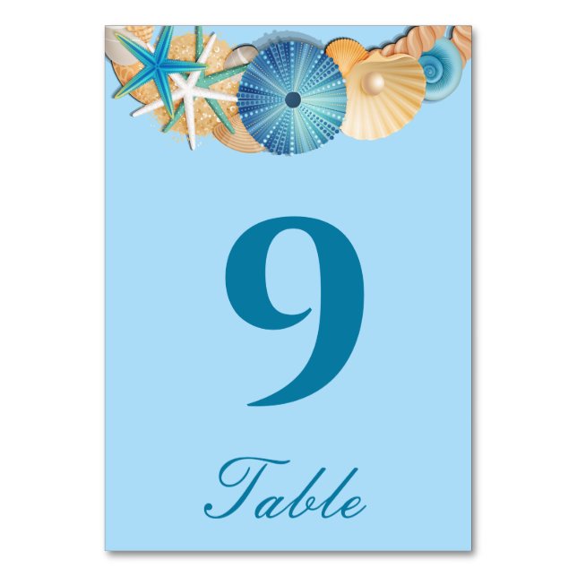Tarjeta de número de mesa (Anverso)