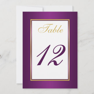 Tarjeta de número de mesa
