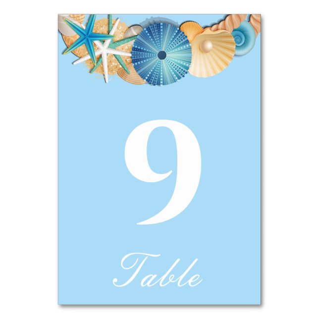 Tarjeta de número de mesa (Anverso)