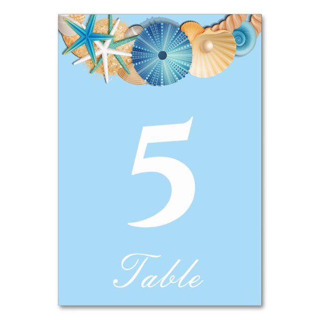 Tarjeta de número de mesa (Anverso)