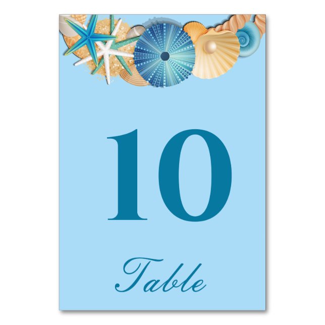 Tarjeta de número de mesa (Anverso)