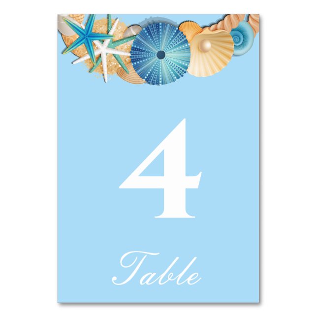 Tarjeta de número de mesa (Anverso)