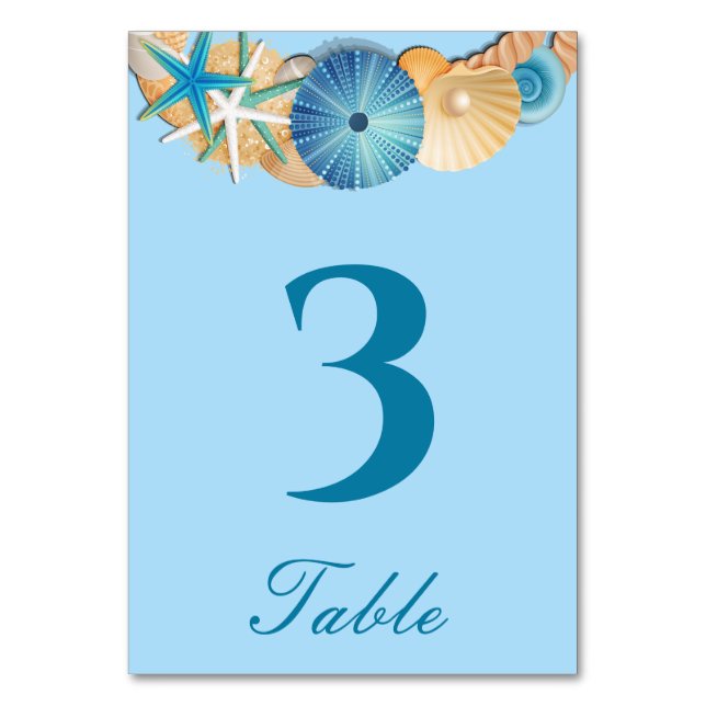 Tarjeta de número de mesa (Anverso)