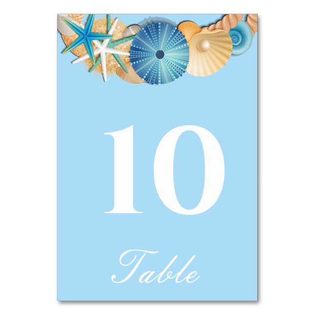 Tarjeta de número de mesa (Anverso)