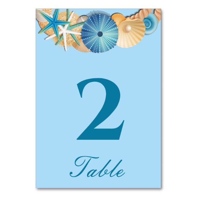 Tarjeta de número de mesa (Anverso)