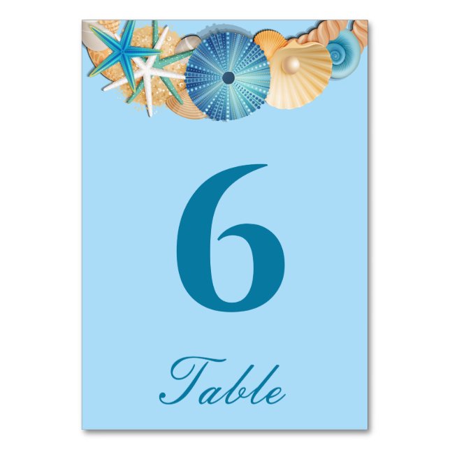 Tarjeta de número de mesa (Anverso)