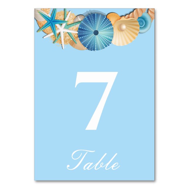 Tarjeta de número de mesa (Anverso)