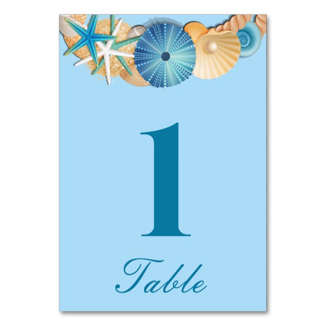 Tarjeta de número de mesa (Anverso)