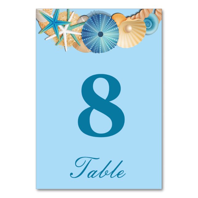 Tarjeta de número de mesa (Anverso)