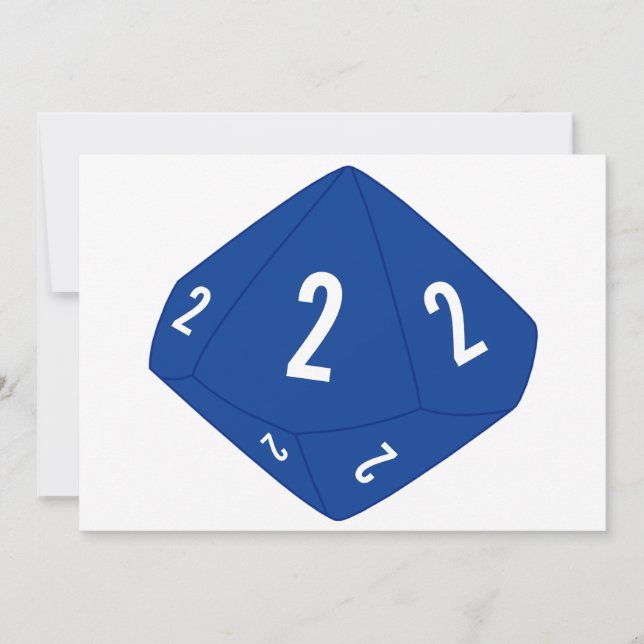 Tarjeta de número de mesa azul D10 (Anverso)