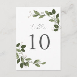 Tarjeta de número de mesa Blushing Sprigs