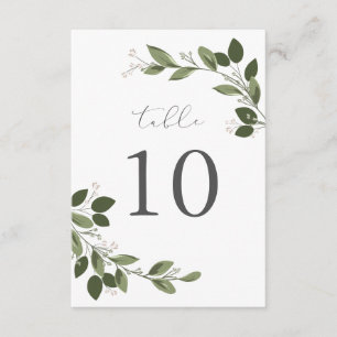 Tarjeta de número de mesa Blushing Sprigs