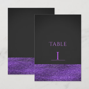 Tarjeta de número de mesa con lentejuelas glam mod