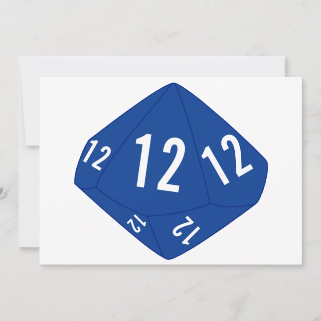 Tarjeta de número de mesa D10 (contorno azul oscur (Anverso)