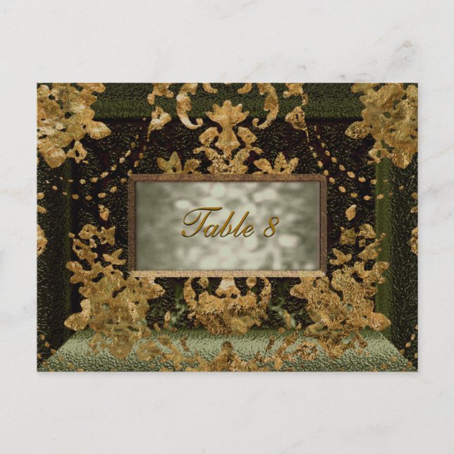 Tarjeta de número de mesa de Beaumanoir Mishka Vic (Anverso)