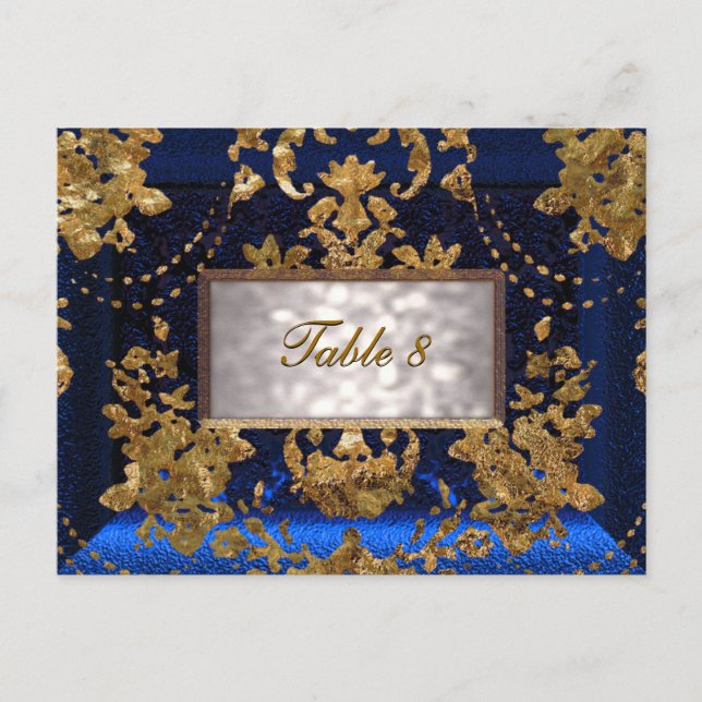 Tarjeta de número de mesa de Beaumanoir Saphire Vi (Anverso)