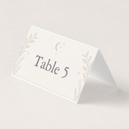 Tarjeta de Número de Mesa de Boda Celestial