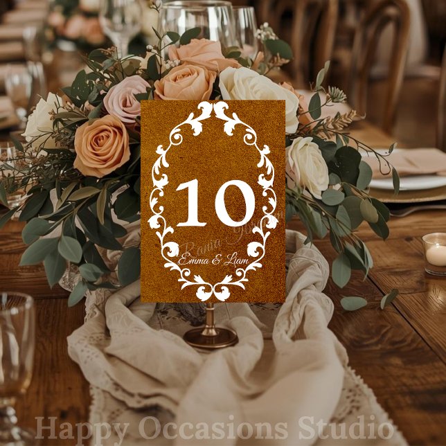 Tarjeta de número de mesa de boda mexicana rústica (Subido por el creador)