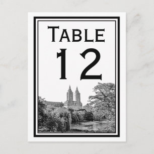 Tarjeta de número de mesa de Lake San Remo de Cent