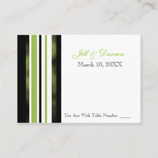 Tarjeta de número de mesa de recepción de boda ray