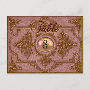 Tarjeta de número de mesa de Renvoisié Liz Victori