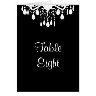 Tarjeta de número de mesa del Gran Salón de Baile