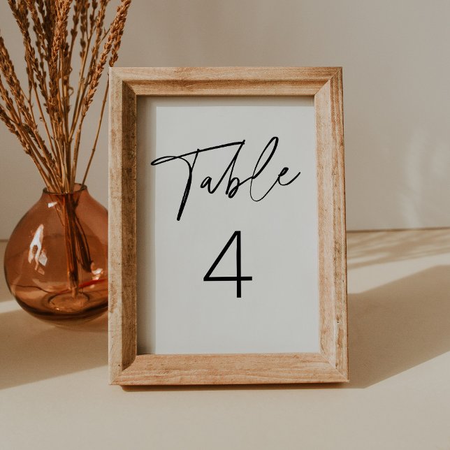 Tarjeta de número de mesa moderna Minimalista EVER (Subido por el creador)