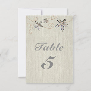 Tarjeta de número de mesa para fiesta en la playa 