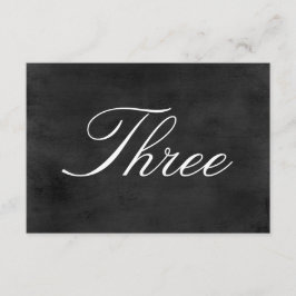 Tarjeta de número de mesa | Pizarra