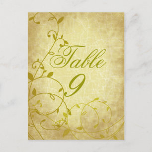 Tarjeta de número de mesa Rose II Vine Vintage Cra