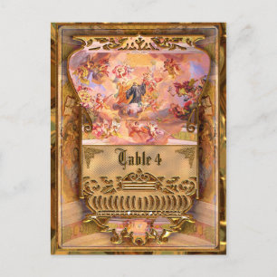 Tarjeta de número de mesa victoriana Chaussée-d'An