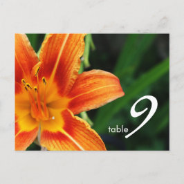 tarjeta de número de tabla