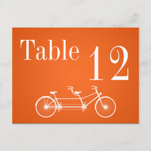 Tarjeta de número de tabla Bicicleta doble Orang F