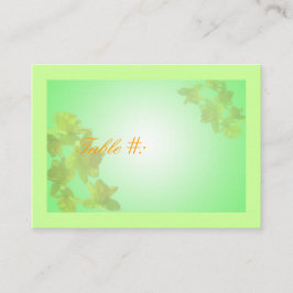 tarjeta de número de tabla boda,flores de tulipán 