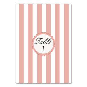 Tarjeta de número de tabla boda Tarjetas blancas r