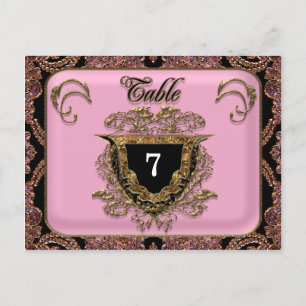 Tarjeta de número de tabla Boda Vinault Victorian