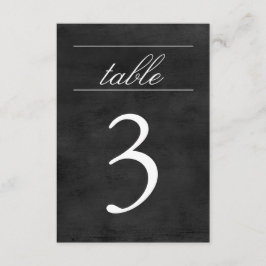 Tarjeta de número de tabla| Cartón