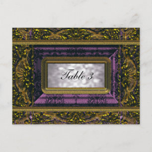 Tarjeta de número de tabla Crémieux Victoria