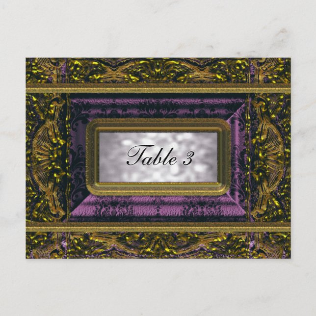 Tarjeta de número de tabla Crémieux Victoria (Anverso)